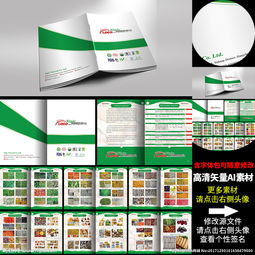 食品蔬菜出口公司a4画册16p图片